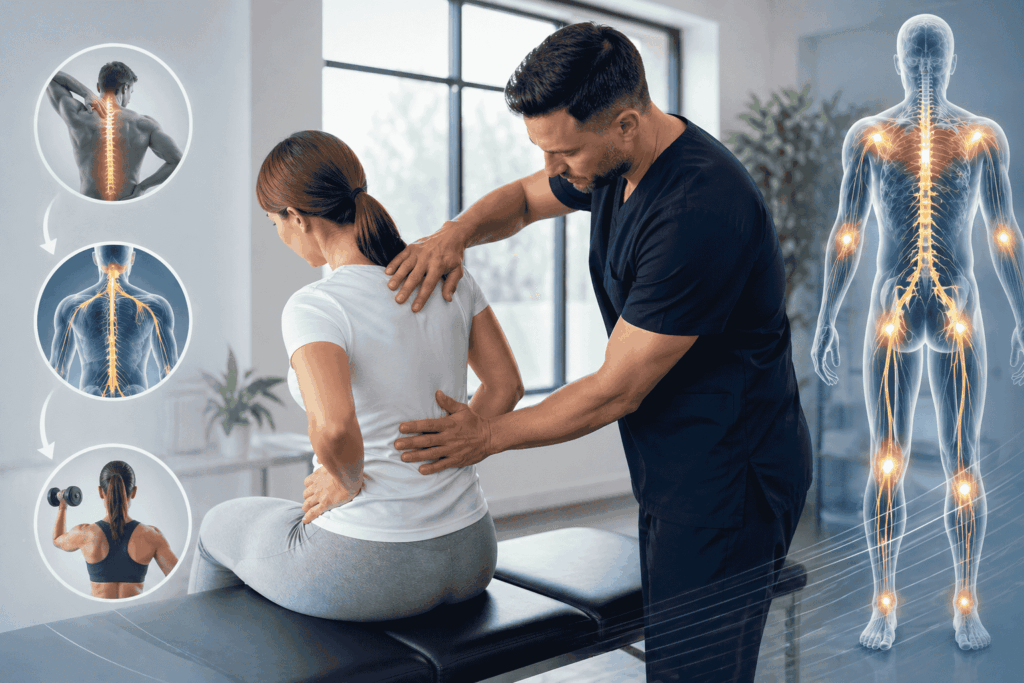 Chiropractic care in Kenosha WI patient consultation